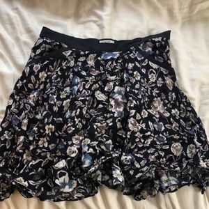 Floral skirt.